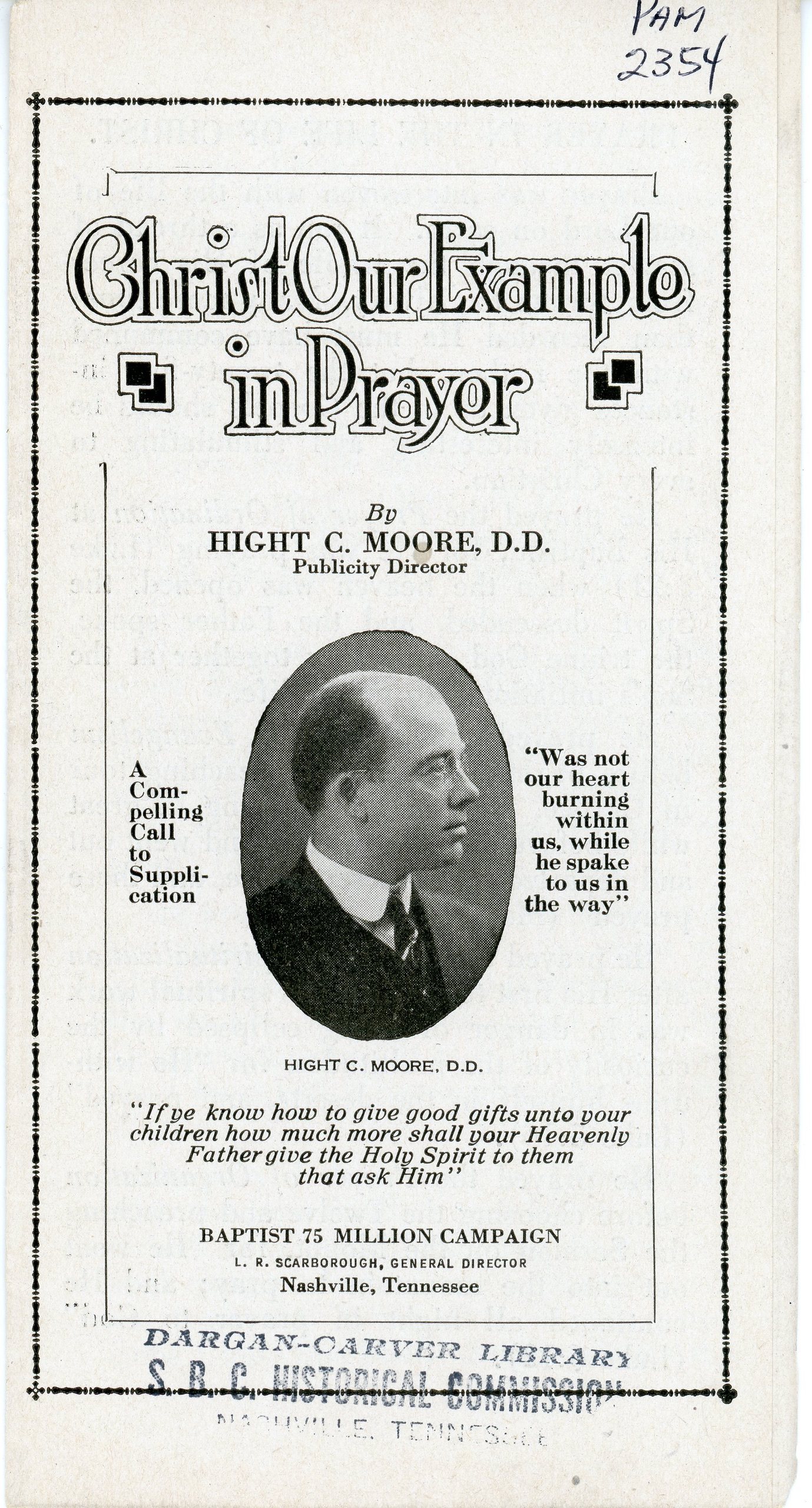 Cooperative Program Promotional Material - Southern Baptist Historical ...
